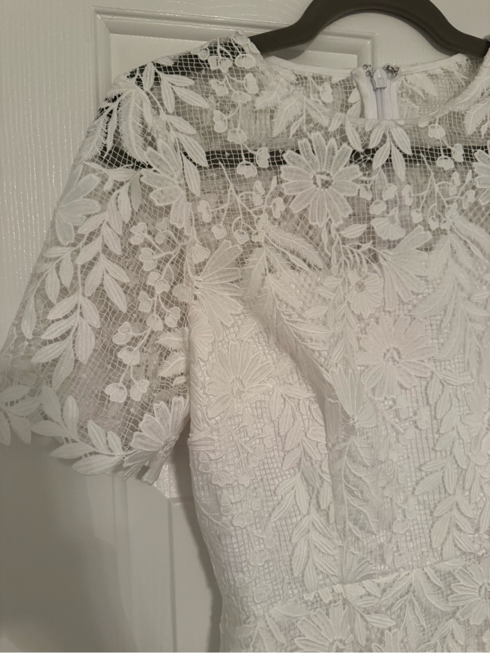 Anthropologie Milly Nikoletta Mixed Lace Pleated Mini Dress - Picture 3 of 5